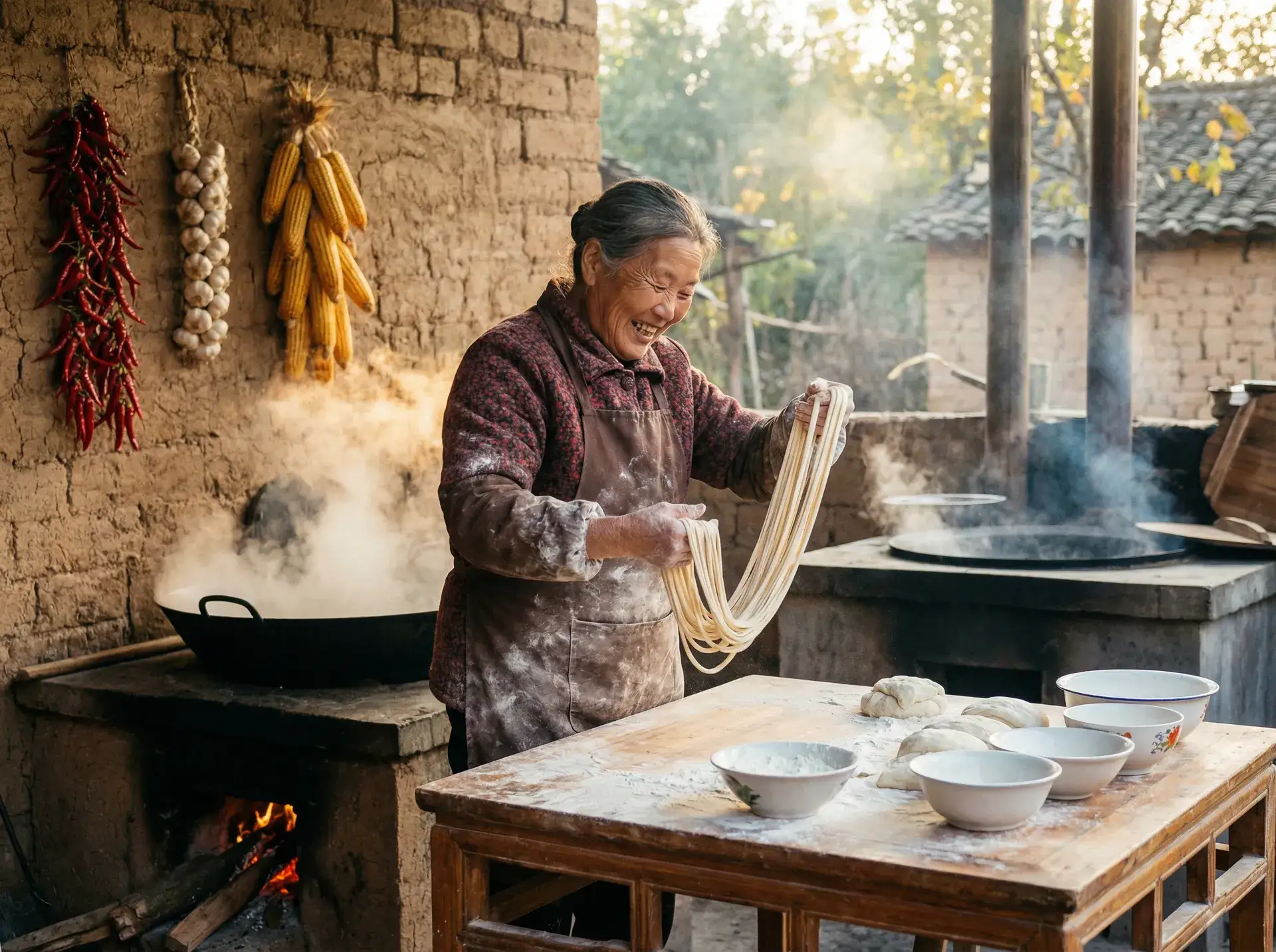 农家大嫂手擀面 - 月光影院免费版在线观看 乡村美食